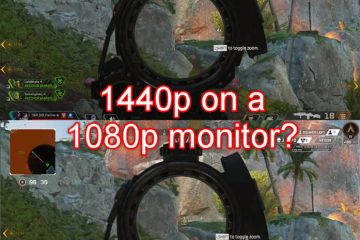What happens if you play 1440p on a 1080p monitor