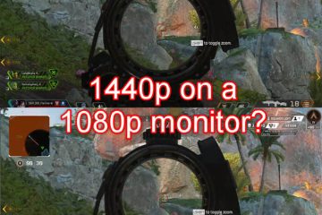 What happens if you play 1440p on a 1080p monitor
