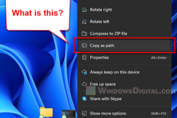 What is Copy as Path in Windows 11