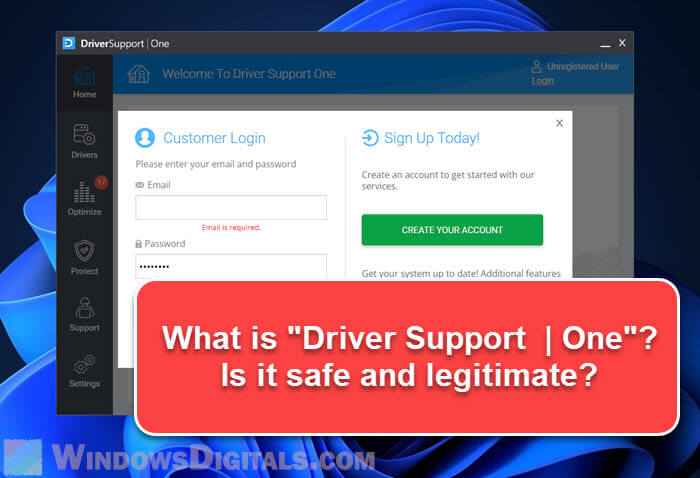 What is Driver Support One Safe or Malware