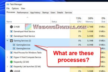 What is GamingServices.exe in Windows 11 or 10