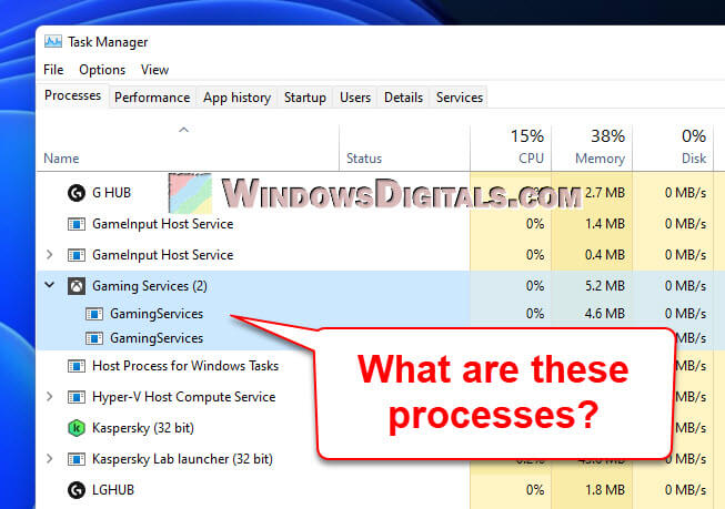 What is GamingServices.exe in Windows 11 or 10