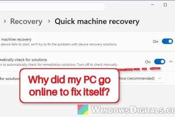 What is Quick Machine Recovery in Windows 11