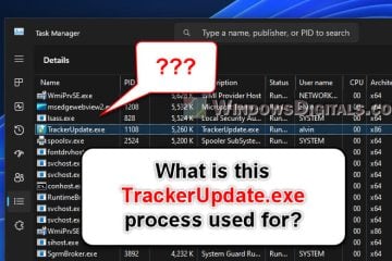 What is TrackerUpdate.exe (Tracker Updater) in Windows 11 10