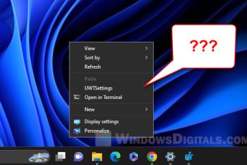 What is UWTSettings in Windows 11 or 10 context menu