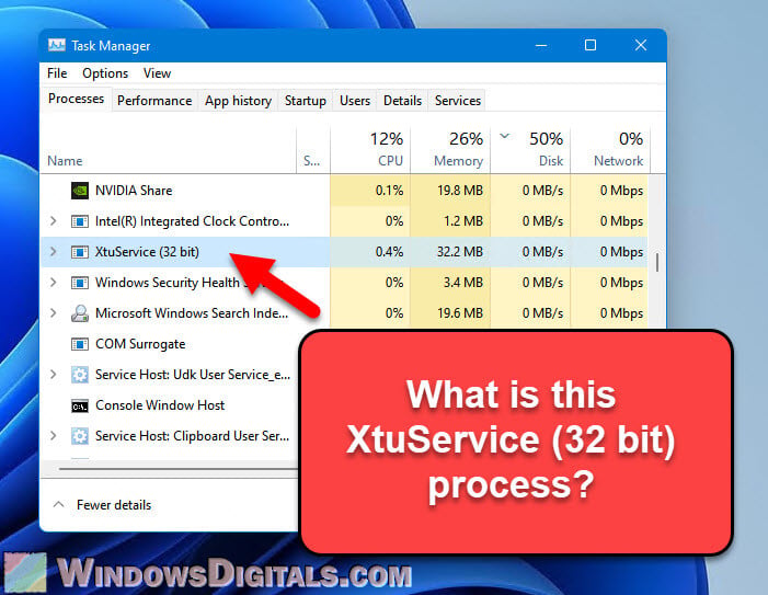 What is XtuService.exe in Windows 11