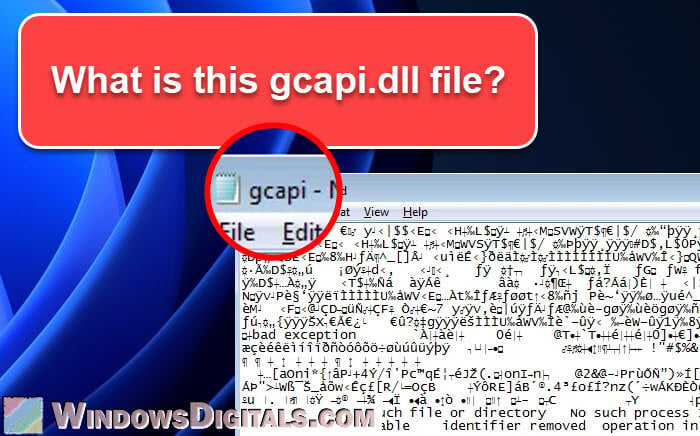 What is gcapi.dll