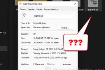 What is pagefile.sys used for in Windows