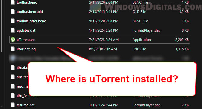 Where is uTorrent Installed and Downloaded