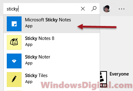 Where to Find Desktop Sticky Notes for Windows 10 from Microsoft Store