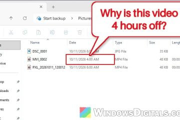Why Do Videos Show the Wrong Time in File Explorer but Photos Don't
