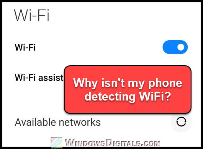 Why isn't my phone detecting WiFi while other devices can