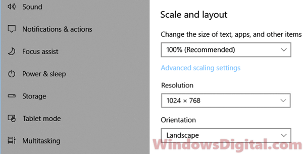 Windows 10 Screen Resolution Stuck at 1024x768 only Problem