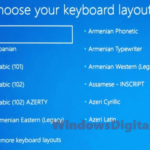 Windows 10 Update stuck choose your keyboard layout