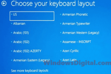 Windows 10 Update stuck choose your keyboard layout