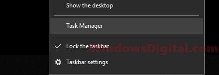 Open task manager