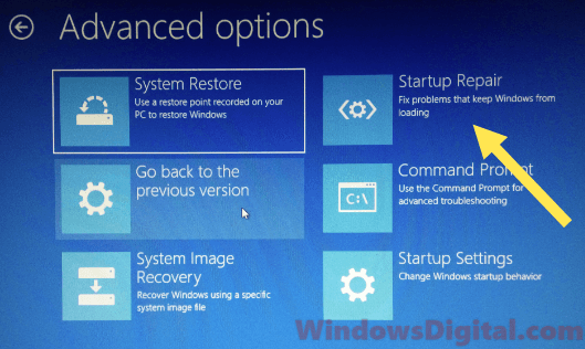 Startup Repair Windows