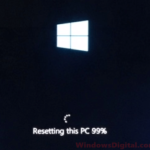 Windows 10 reset stuck at 1% 99% 64%