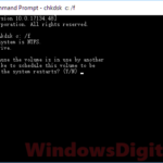 Windows 10 startup repair command prompt by CHKDSK