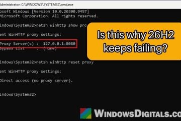 Windows 11 26H2 Update Fails with Error 0x80072efd