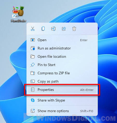 Windows 11 App Properties