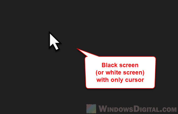 Windows 11 Black Screen with Cursor