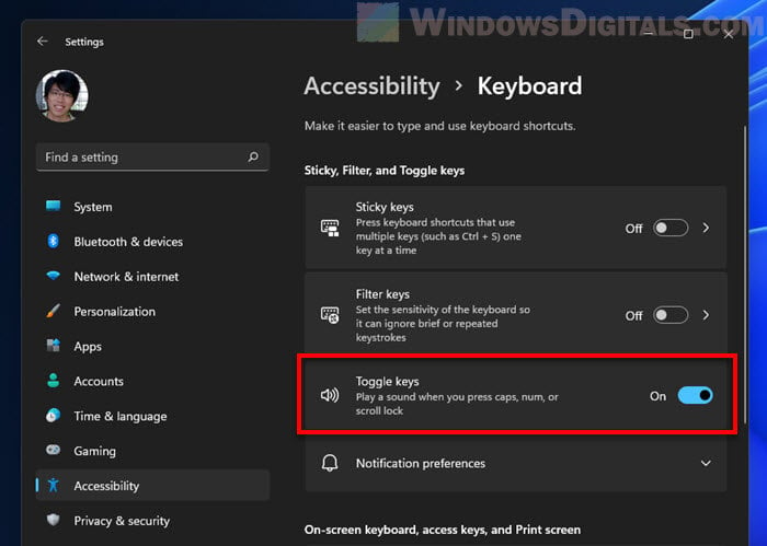 Windows 11 Caps Lock Indicator