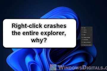 Windows 11 Crashes When Right-Click on Desktop