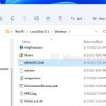 Windows 11 Dump File Location