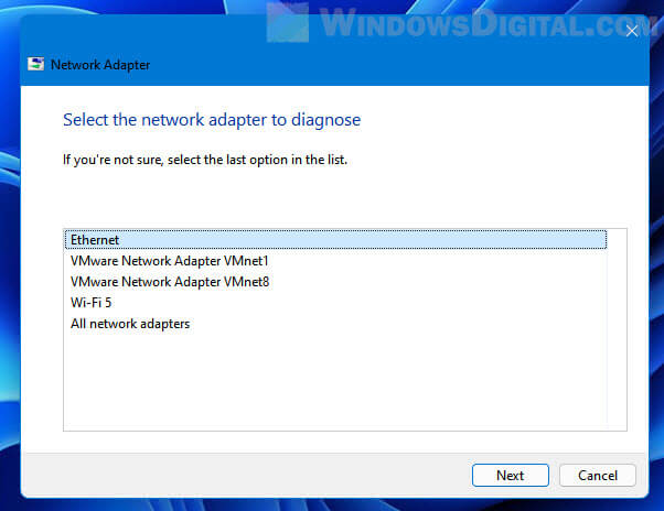 Windows 11 Ethernet Unidentified Network