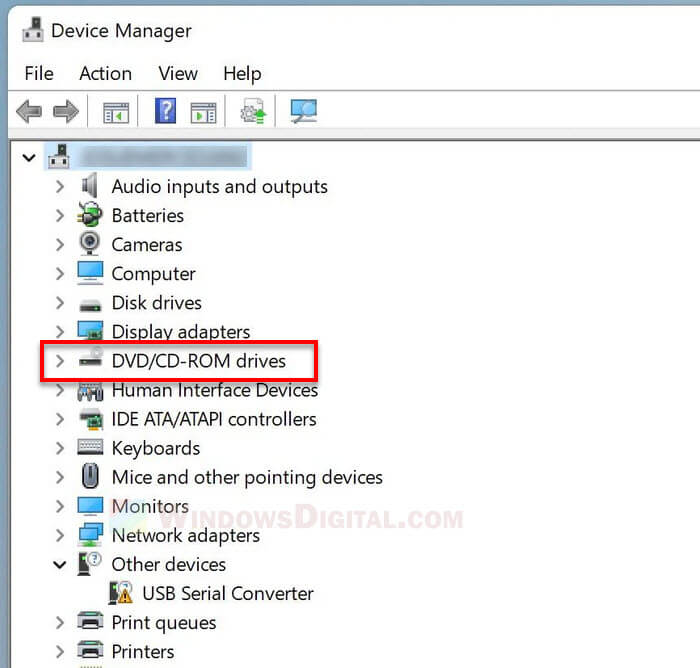 Windows 11 External DVD drive not detected