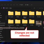 Windows 11 File Explorer Not Refreshing Automatically