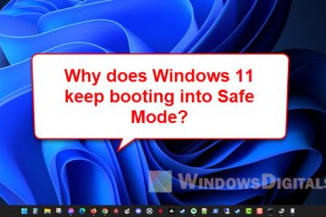 Windows 11 Keeps Booting in Safe Mode