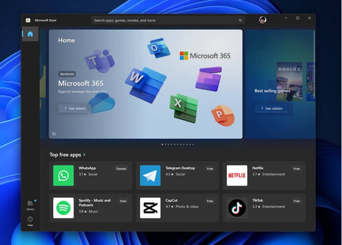Windows 11 Microsoft Store