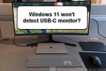 Windows 11 Not Detecting USB-C Monitors