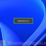 Windows 11 On-Screen Caps Lock Indicator