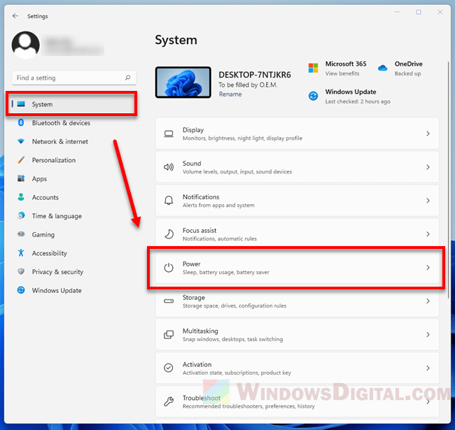 Windows 11 Power Settings for Screen and Sleep