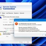 Windows 11 Remote Desktop An authentication error has occurred