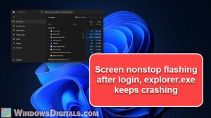 Windows 11 Screen Flickering After Login Following Update