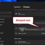 Windows 11 Screen Resolution Greyed Out