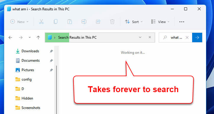 Windows 11 Search Slow