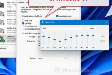 Windows 11 Sound Equalizer Settings