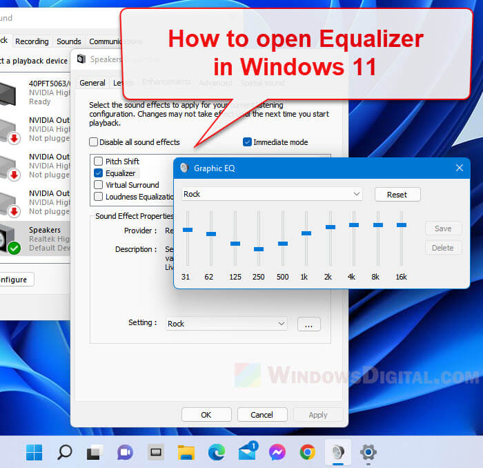 Windows 11 Sound Equalizer Settings