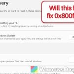 Windows 11 Update Keeps Failing With Error 0x800f0991