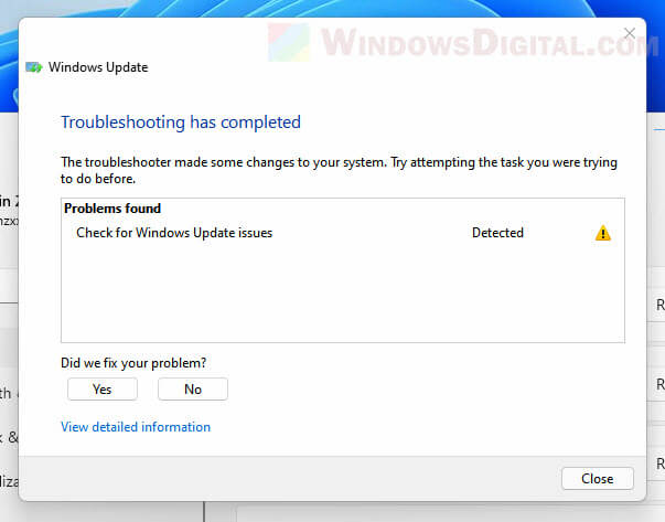 Windows 11 Update Troubleshooter
