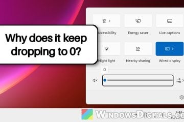 Windows 11 Volume Keeps Going Back to 0 When You Turn It Up