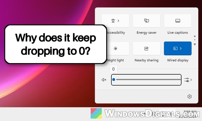 Windows 11 Volume Keeps Going Back to 0 When You Turn It Up
