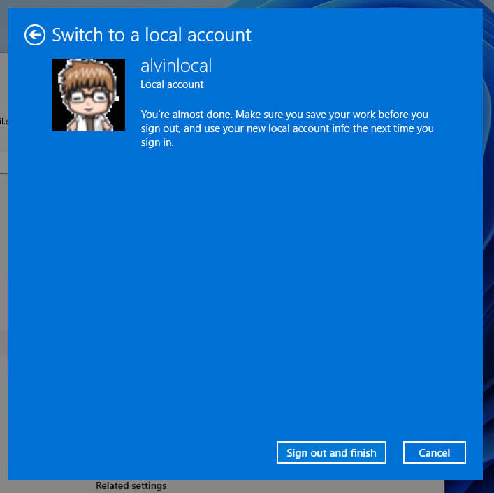 Windows 11 local account