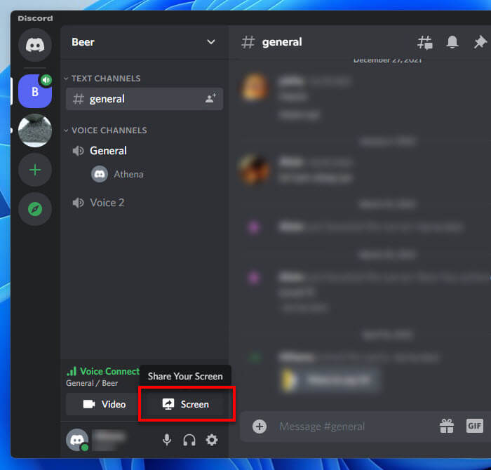 Windows 11 screenshare via Discord