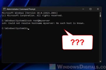 Windows 11 ssh Could not resolve hostname No such host is known